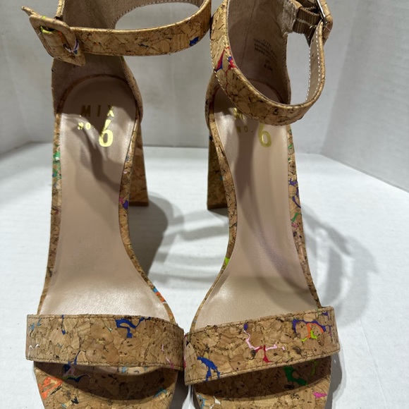 Mix no.6 cork high heels ladies 6.5M - Picture 2 of 7
